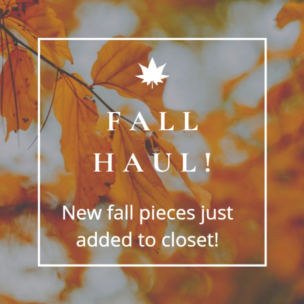 Fall Haul! New pieces added to closet!